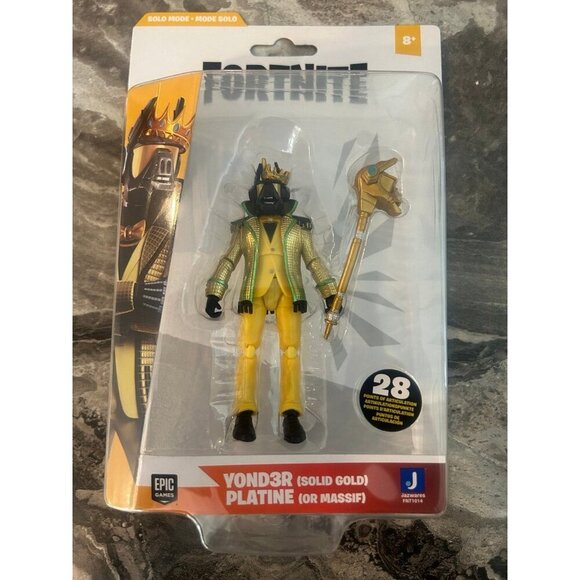 FORTNITE Epic Games YOND3R (Solid‎ Gold) Action Figure - Solo Mode - Picture 1 of 1